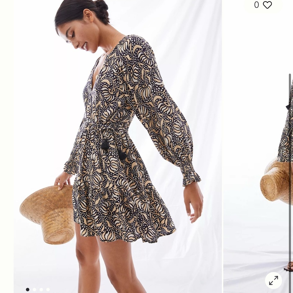 NWT Anthropologie Floral Mini Dress Small